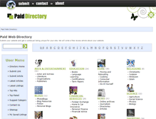 Tablet Screenshot of paiddirectory.com